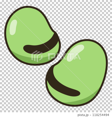 Broad beans 118254494
