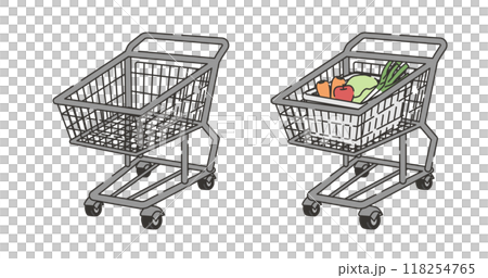 Shopping cart illustration 118254765