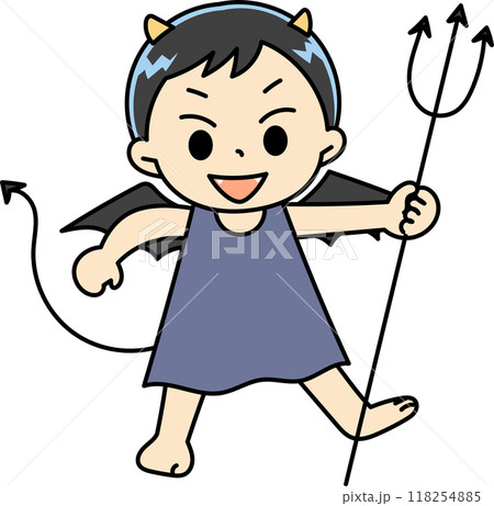 元気なポーズの悪魔 118254885