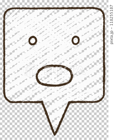 Simple speech bubble icon Simple speech bubble icon 118255187