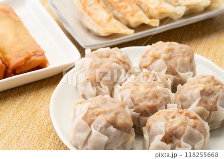 点心セットのシュウマイのクローズアップ 118255668