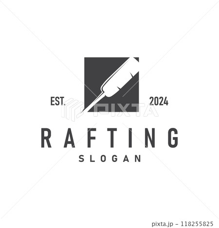Paddle Logo Boat Paddle Design Vector Illustration Symbol Simple Design 118255825