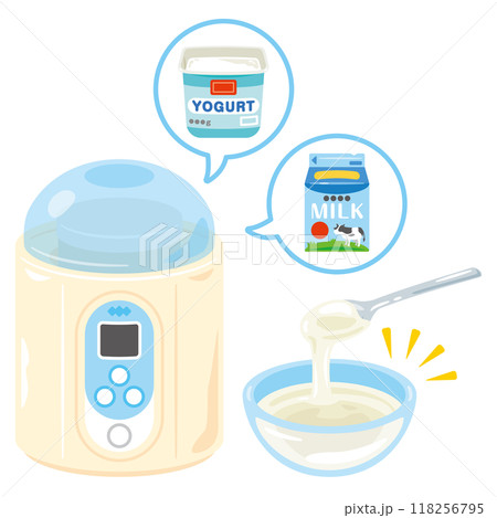 ヨーグルトの材料とヨーグルトメーカーセット 118256795