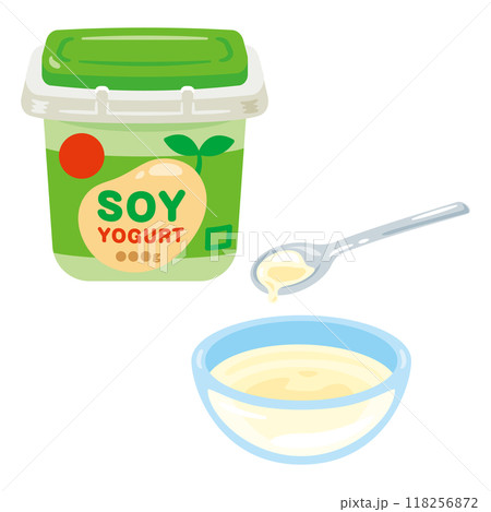パック入りの豆乳ヨーグルト 118256872