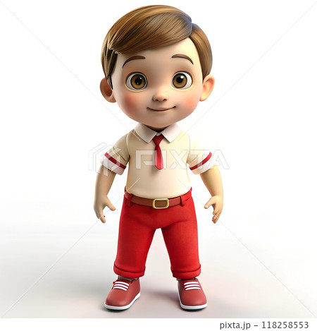 boy Character in kindergarten uniform 118258553