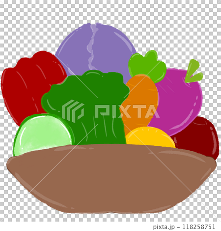 Vegetables in a bowl 118258751
