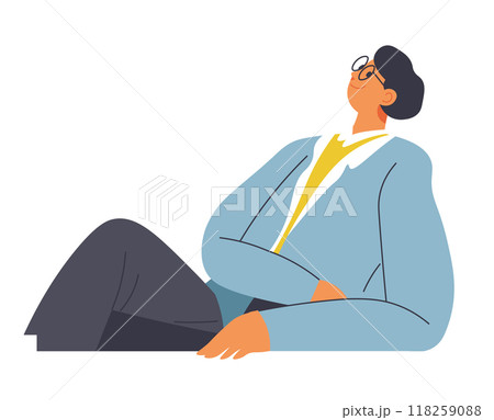 Business Man Resting with Glasses 118259088