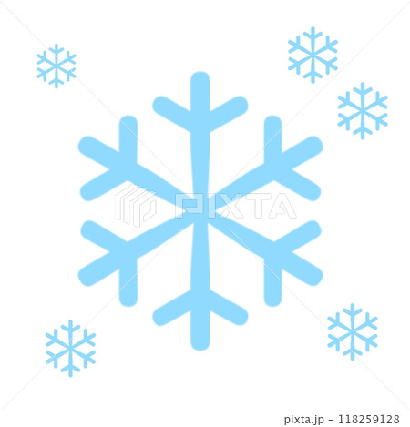 Snowflake image isolated on white background  118259128