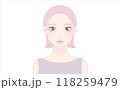 正面を向く女性 118259479