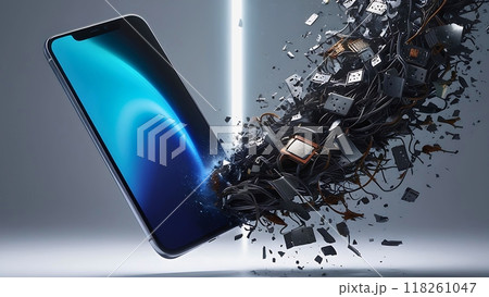 SNSのゴーストバンをイメージした画像 SNSのゴーストバンをイメージした画像 118261047