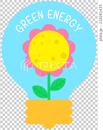Cute ecology world earth day elements green energy Cute ecology world earth day elements green energy 118261435