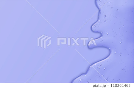 Liquid gel flow on blue background 118261465