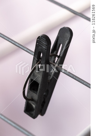 Clothespin on the dryer Clothespin on the dryer 118261569