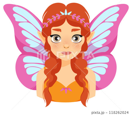 Whimsical Fairy with Pink Wings Whimsical Fairy with Pink Wings 118262024