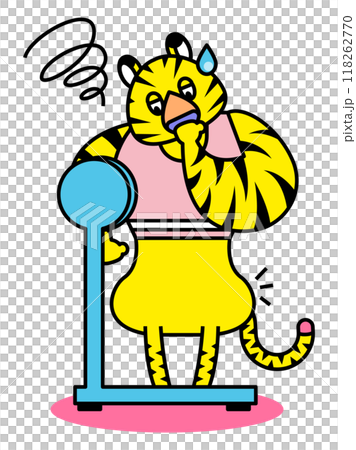 Tiger is worried about his weight gain 118262770