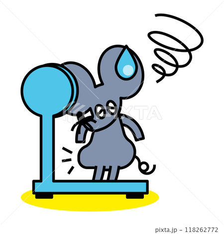 体重が増加して困っているネズミさん 118262772