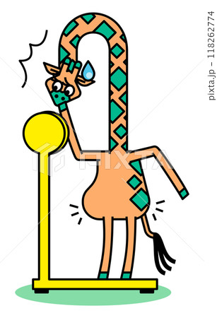 体重が増加して困っているキリンさん 118262774