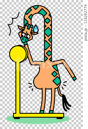 体重が増加して困っているキリンさん 118262774