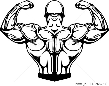 Bodybuilding and Powerlifting - vector. Bodybuilding and Powerlifting - vector. 118263264