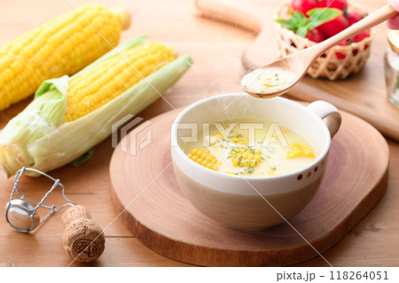 コーンスープ （ コーンポタージュ コーンクリーム ） 118264051