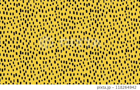 Small dash seamless pattern on yellow backgroundのイラスト素材 [118264942] - PIXTA