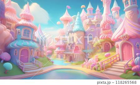 カラフルな建物 118265568