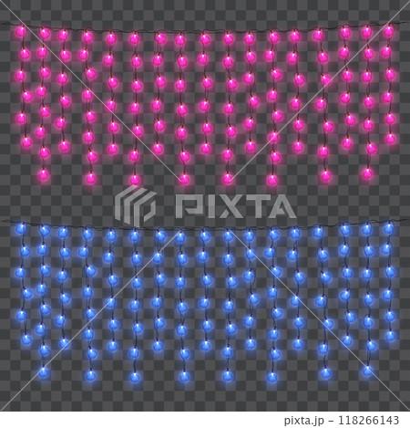 Bright Neon String Lights for Party Decoration .Vector 118266143