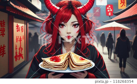 悪魔の少女とクレープ 118268354