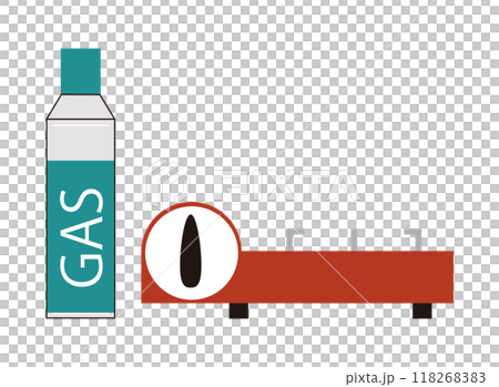 カセットコンロとガスボンベのイラスト 118268383