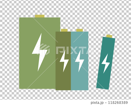 Illustration of battery types Illustration of battery types 118268389
