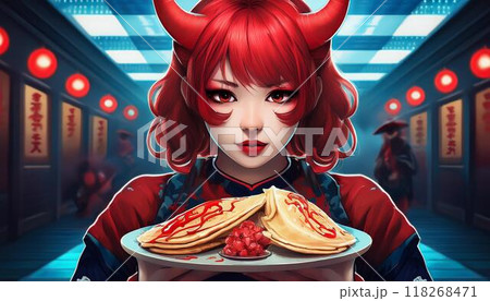 悪魔の少女とクレープ 118268471