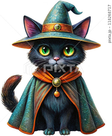 black cat in hat black cat in hat 118268717