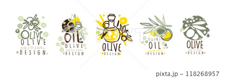 Olive Organic and Natural Product Original Design Vector Set Olive Organic and Natural Product Original Design Vector Set 118268957