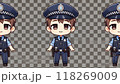 かわいいお巡りさんのキャラクターイラスト 118269009