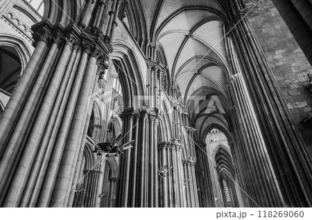Rouen ; France - august 2024 : Interior of Rouen Notre-Dame Cathedral 118269060