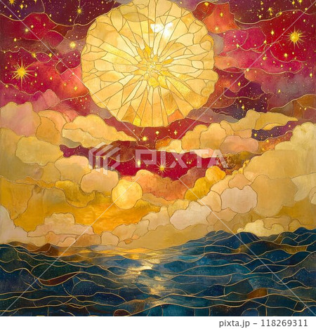 Stained Glass Sky 118269311