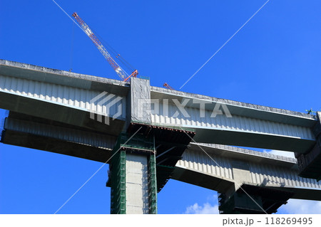 高速道路の建設風景 高速道路の建設風景 118269495