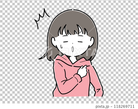 A girl is shocked and says, "What? I can't believe it!" 118269711