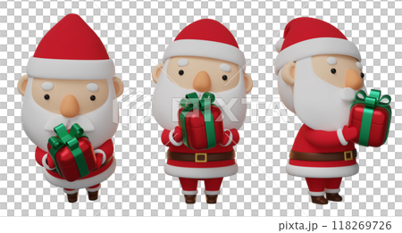 Christmas Santa Claus handing out gifts 3D graphics 118269726