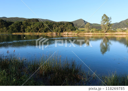 Mundakako Itsasadarra River in Urdaibai Reserve, Basque Country, Spain Mundakako Itsasadarra River in Urdaibai Reserve, Basque Country, Spain 118269785