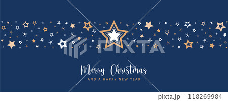 christmas greeting card with star border vector illustration christmas greeting card with star border vector illustration 118269984
