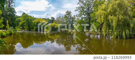 pond in Royal Game Reserve Stromovka, Central Park Prague, Czech republic 118269993