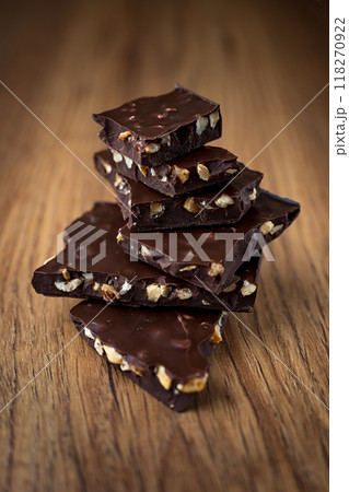 chocolate with nuts 118270922