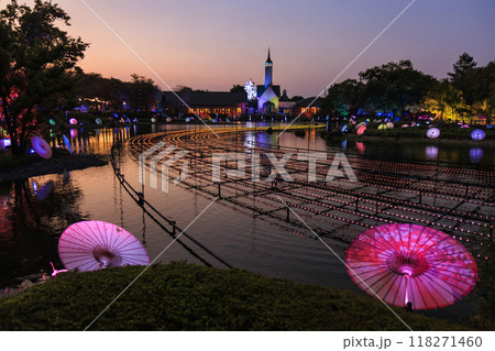 なばなの里 里の夏あかり サマーイルミネーション  なばなの里 里の夏あかり サマーイルミネーション  118271460
