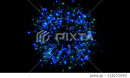 a bright magical flash resembles multi-colored and fiery fireworks a bright magical flash resembles multi-colored and fiery fireworks 118272050