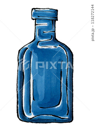 コバルトブルーの古い薬瓶 コバルトブルーの古い薬瓶 118272144