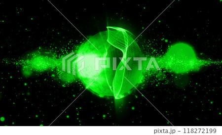 energy sector.Futuristic magical plasma circle  glows in space. 118272199