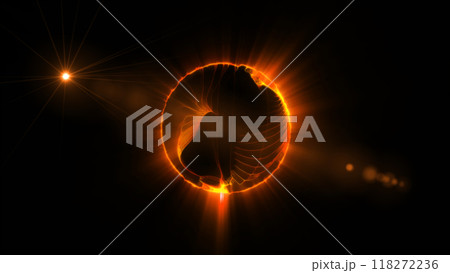 energy sector.Futuristic magical plasma circle glows in space. energy sector.Futuristic magical plasma circle glows in space. 118272236