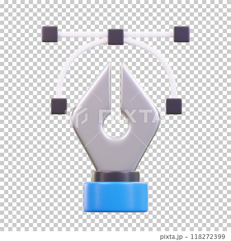 Pen Tool 3D Illustrations 118272399