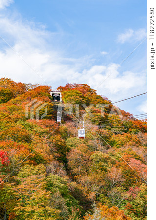 【栃木県】紅葉に染まる日光明智平(10月) 【栃木県】紅葉に染まる日光明智平(10月) 118272580